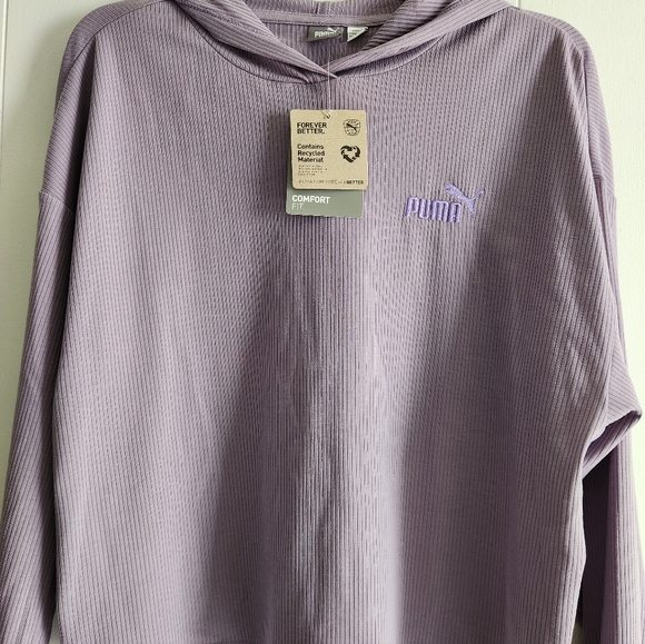 Puma Women's Lavender Hoodie - Picture 2 of 6